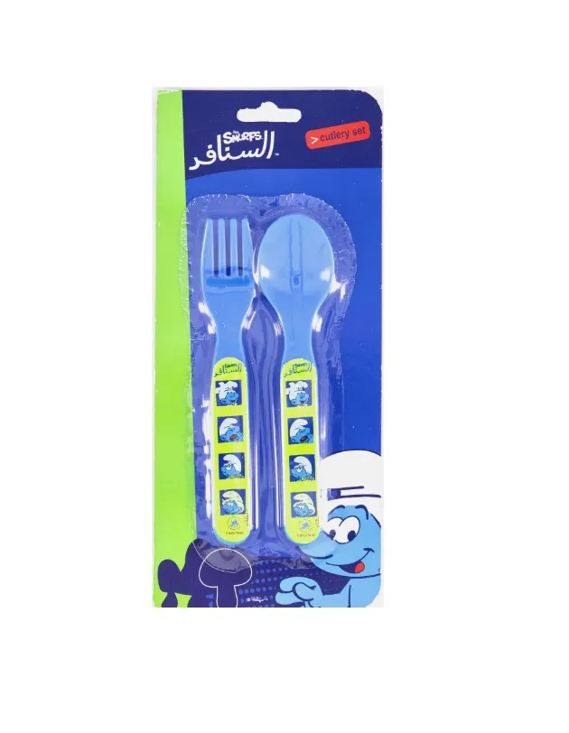 The Smurfs 2 PCS Cutlery Set