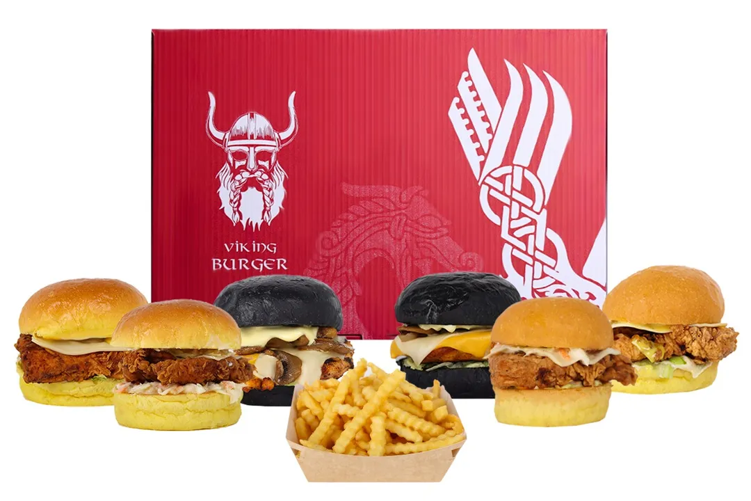 Viking family box chicken burgers