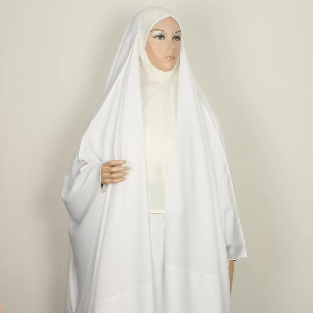 عباية راس كريب فجتين (أوف وايت)
