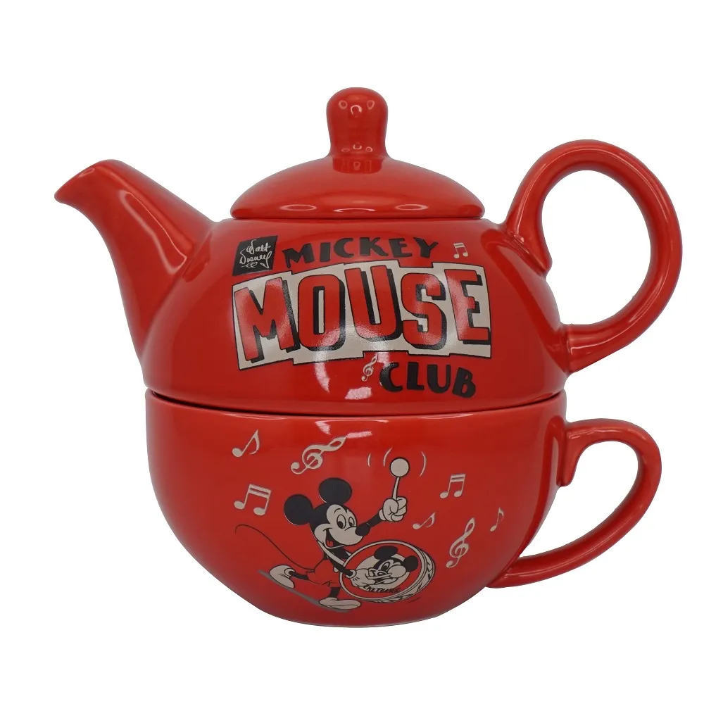 Mickey Mouse Teapot & Cup Set - Red