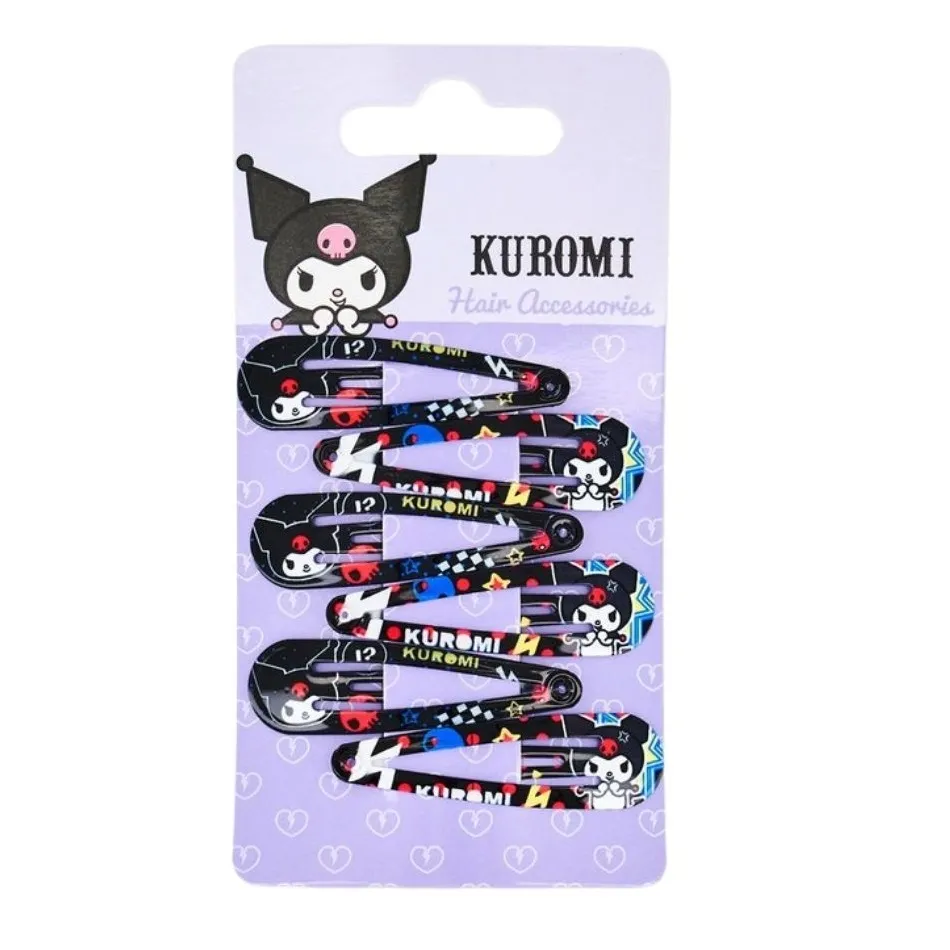 Kuromi Hair Clips - 6 PCS