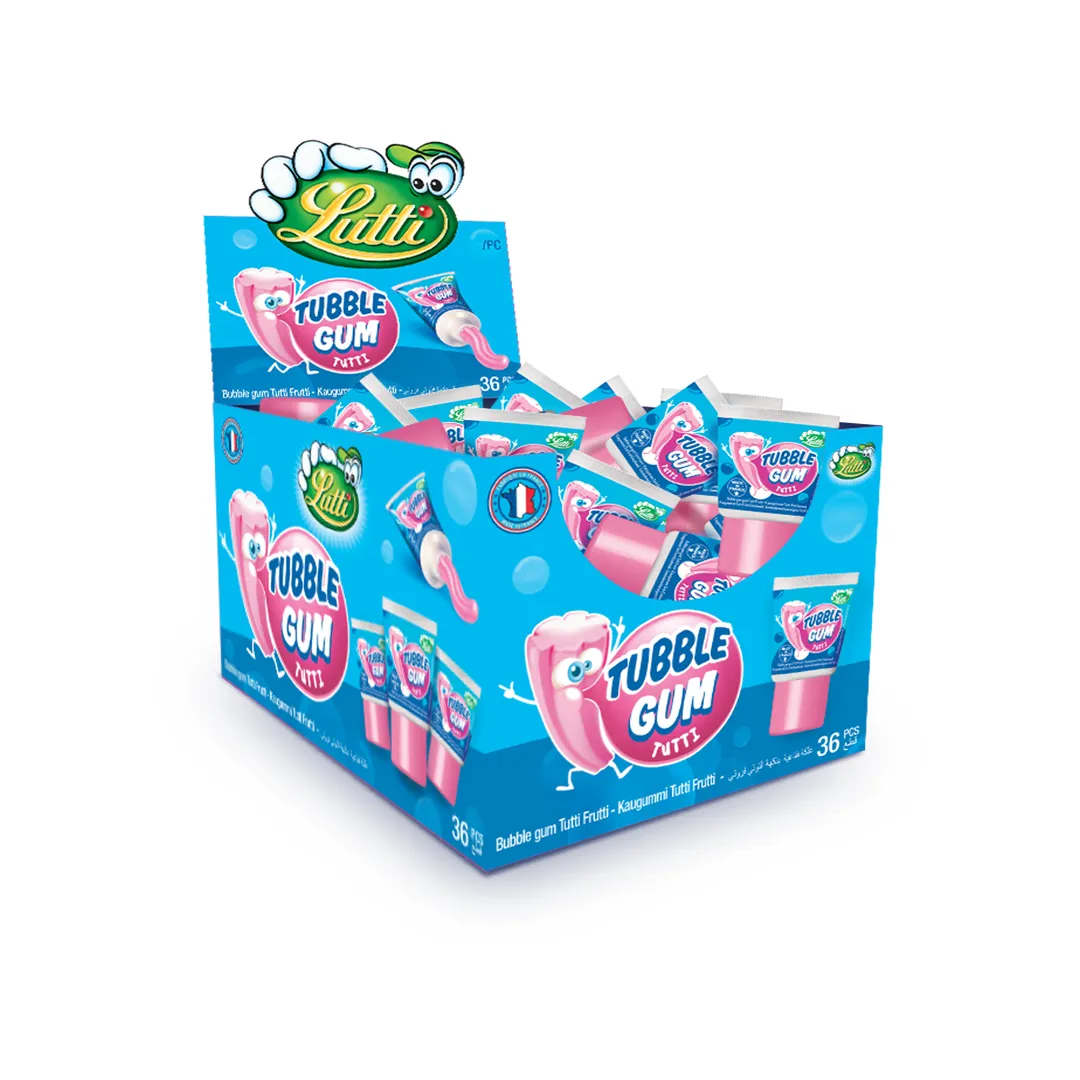 Tubble Tutti Bubble Gum 36 Pieces