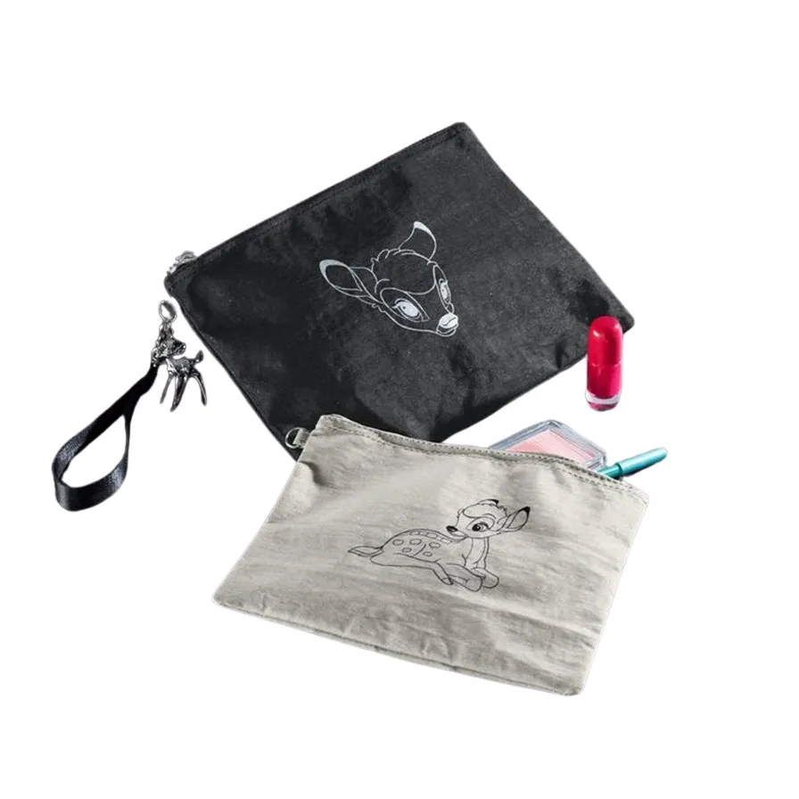 Disney Bambi 2 Toiletry Bags Set - Black & Grey