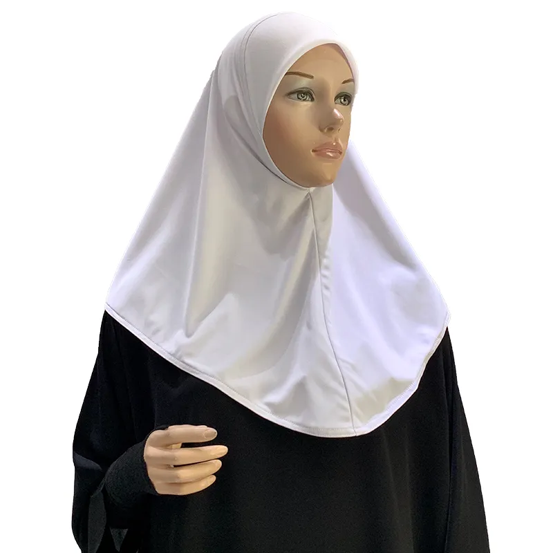حجاب نايلون بكريب مسكر (أبيض)