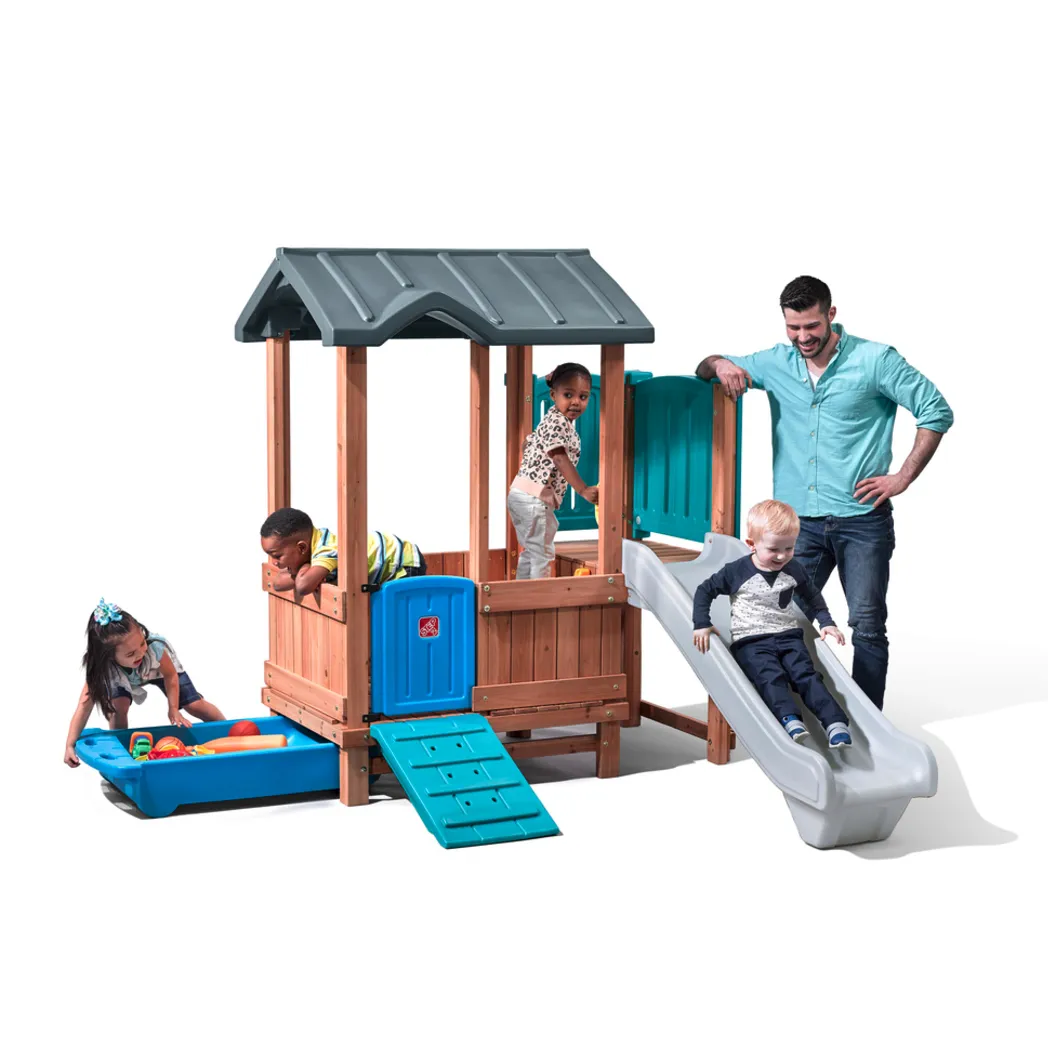 WOODLAND ADVENTURE PLAYHOUSE&SLIDE - Kraft Cartons