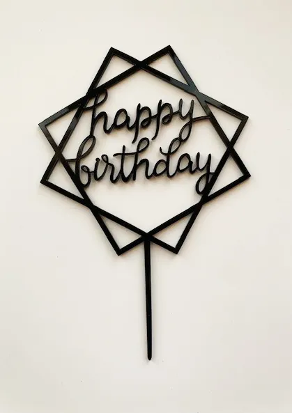 Happy Birthday In Black
