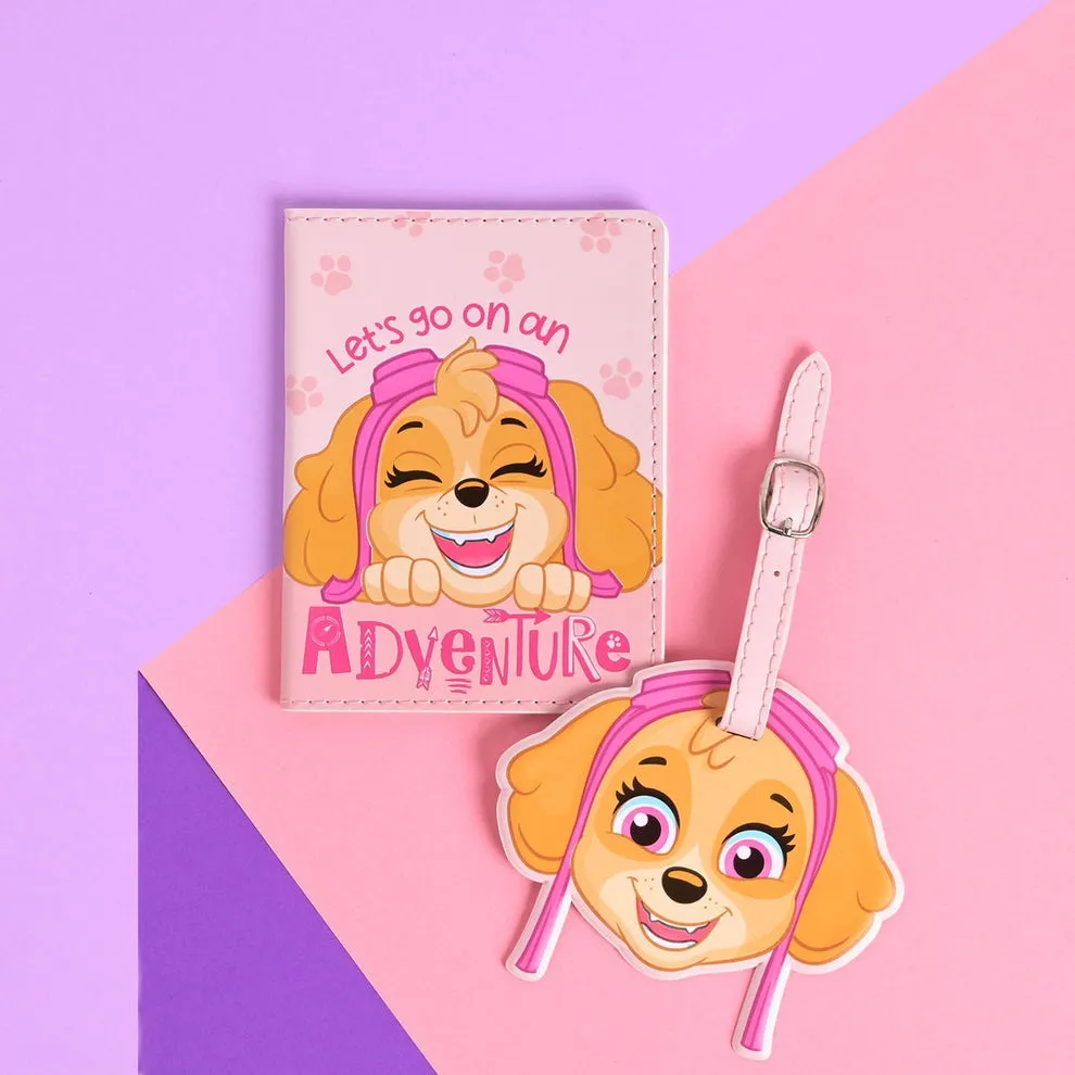 Paw Patrol Skye Passport Holder & Luggage Tag Set
