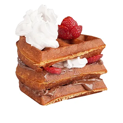 Strawberry KitKat Waffle Cake Slice