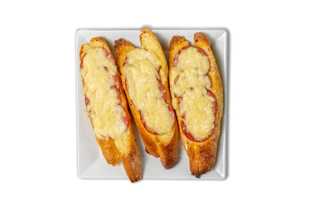 Garlic Bread with Pepperoni & Cheese