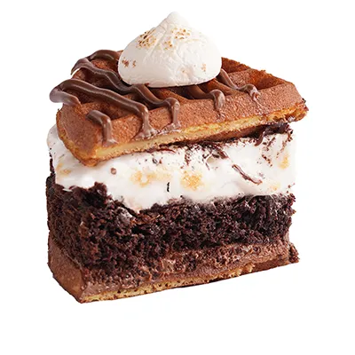 Earthquake Waffle Cake Slice