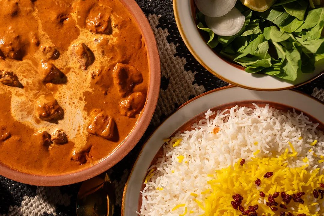 دجاج بالزبدة والعيش الصيني