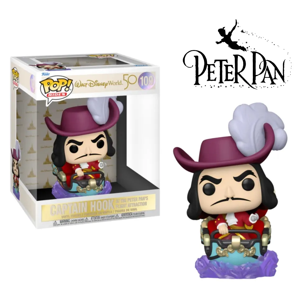 Funko POP! Disney Captain Hook Rides at the Peter Pan's Flight Attraction
