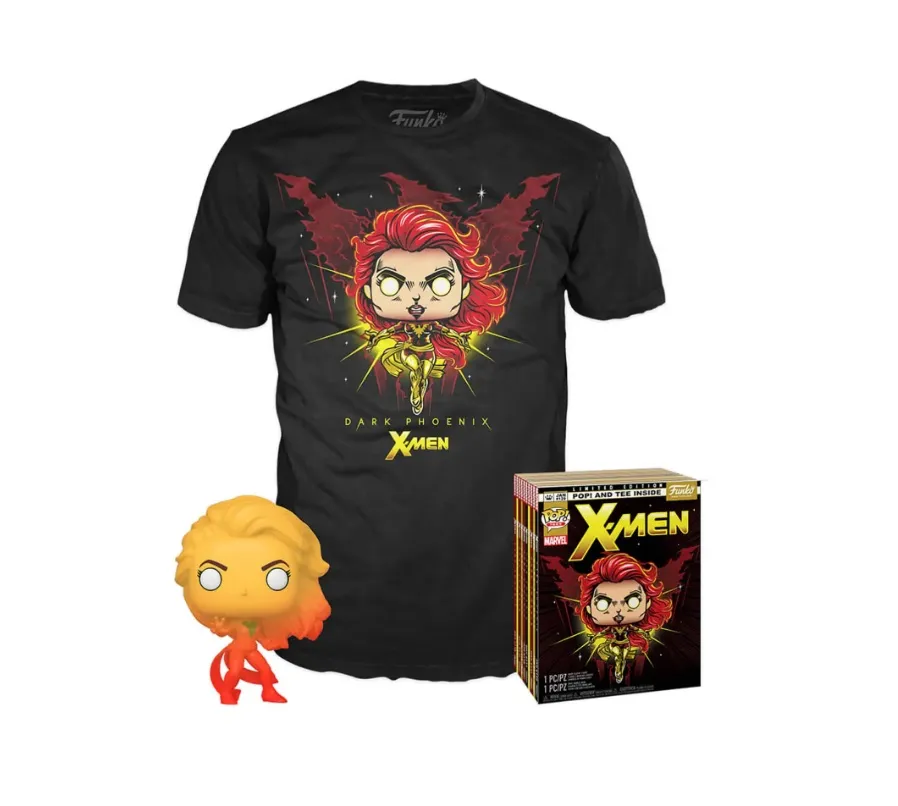 Funko POP! Marvel X-Men Dark Phoenix Figure & Tshirt Gift Set