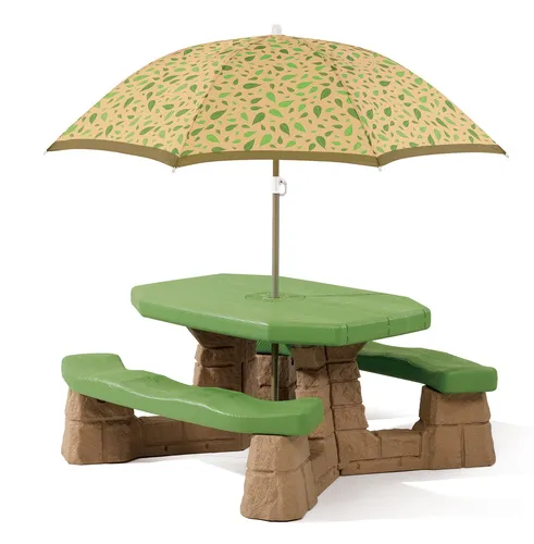 Naturally Playful® Picnic Table With Umbrella