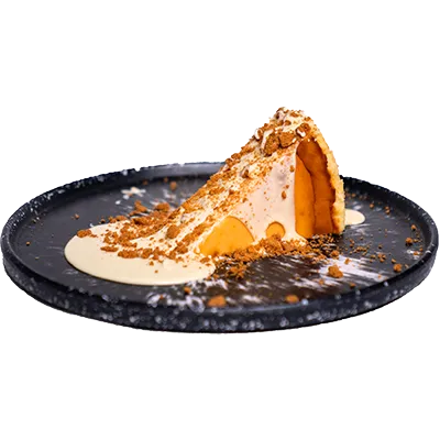 White Chocolate Lotus San Sebastián Cheesecake