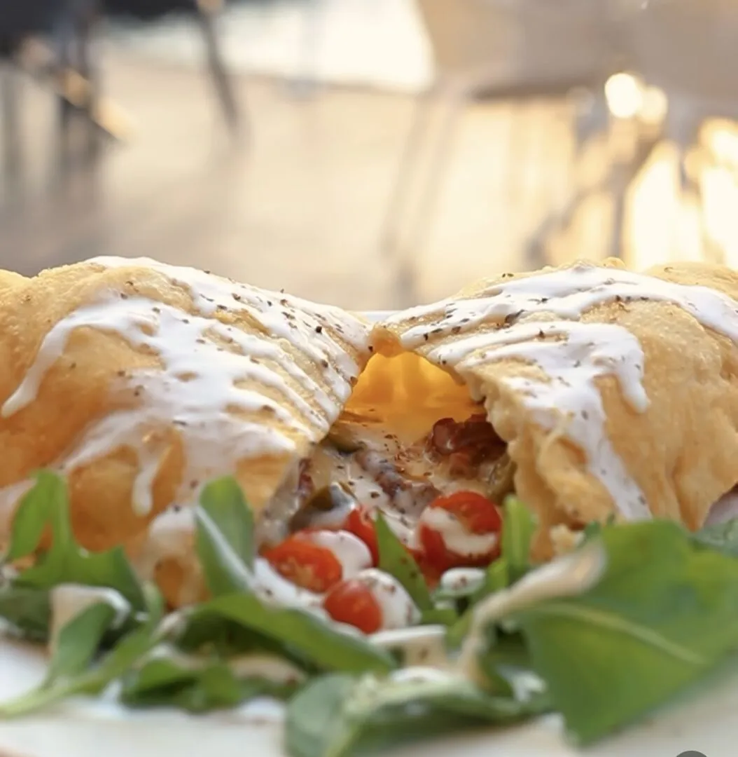 Fried Salami Calzone 