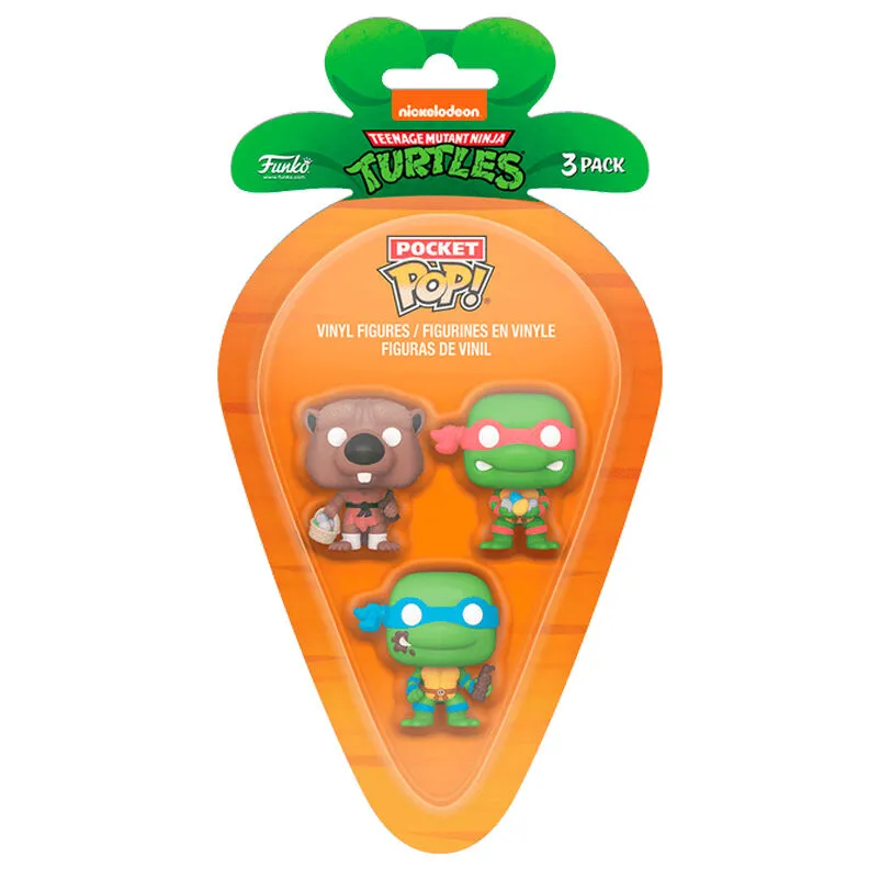 Funko Pocket Pop!: Teenage Mutant Ninja Turtles - Splinter, Leonardo & Raphael 3-Pack