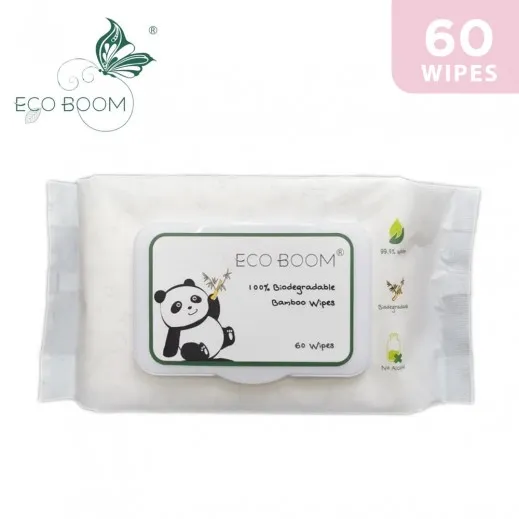 Eco Boom Bamboo Baby 60 Wipes