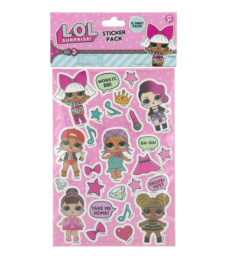 LOL Surprise Stickers (12 Sheets)