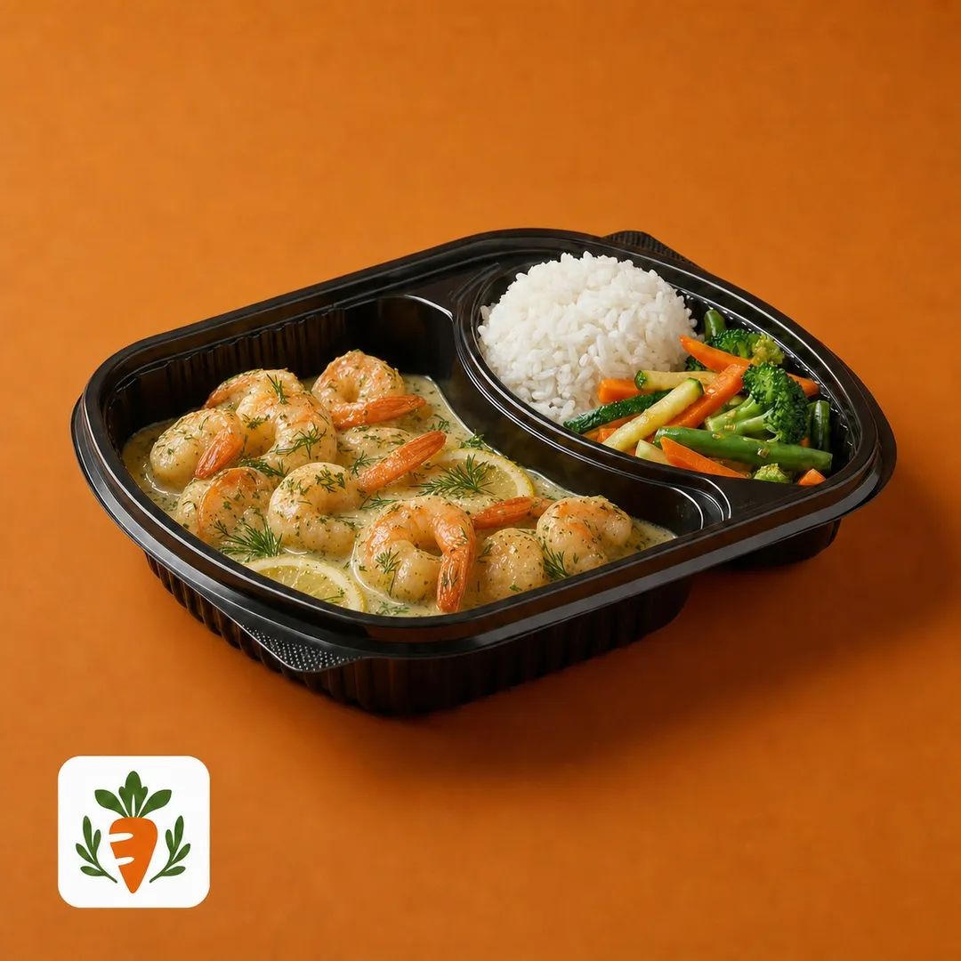 Creamy Lemon Dill Shrimp Meal