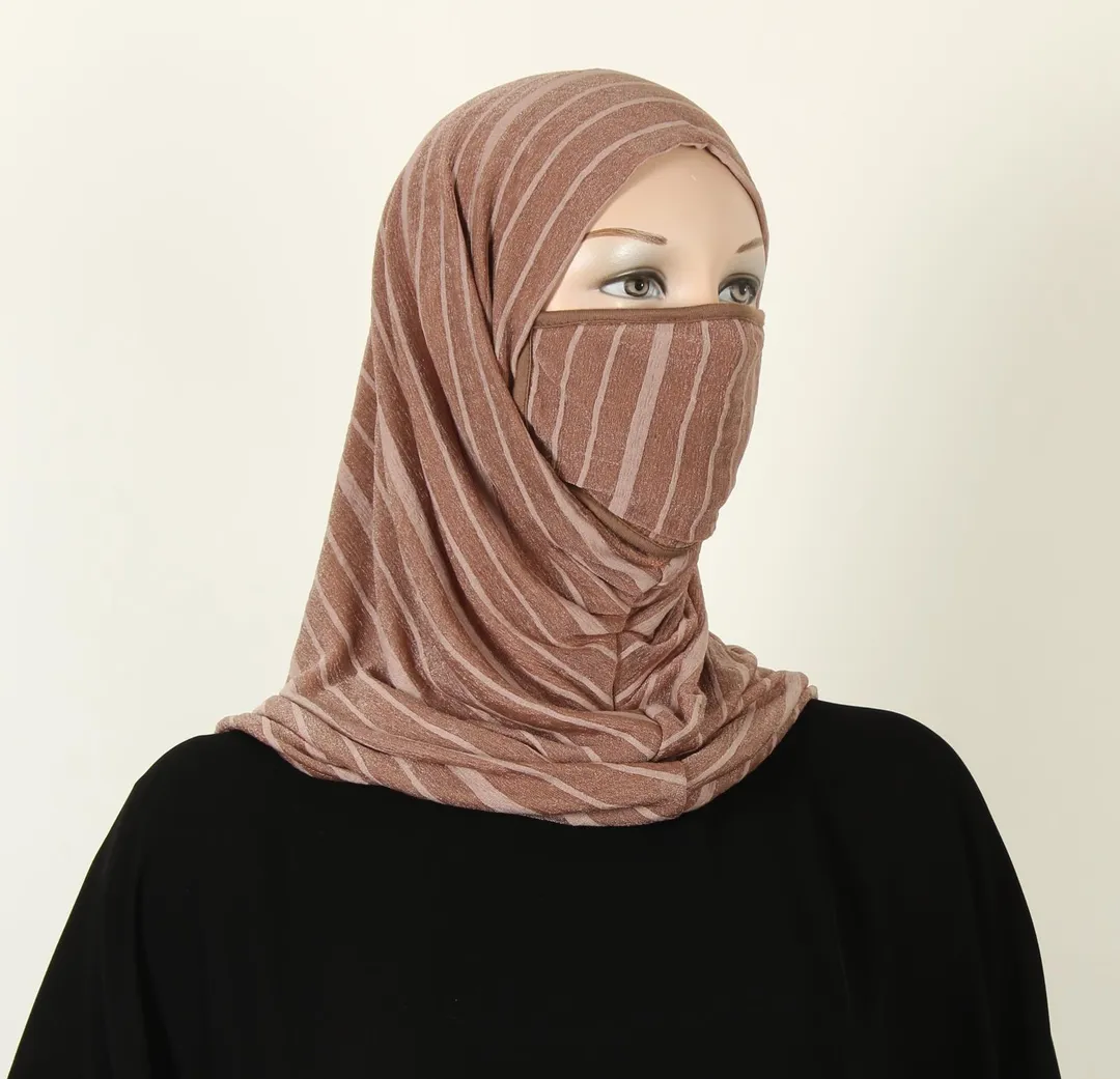 حجاب كسرات مع كمام
