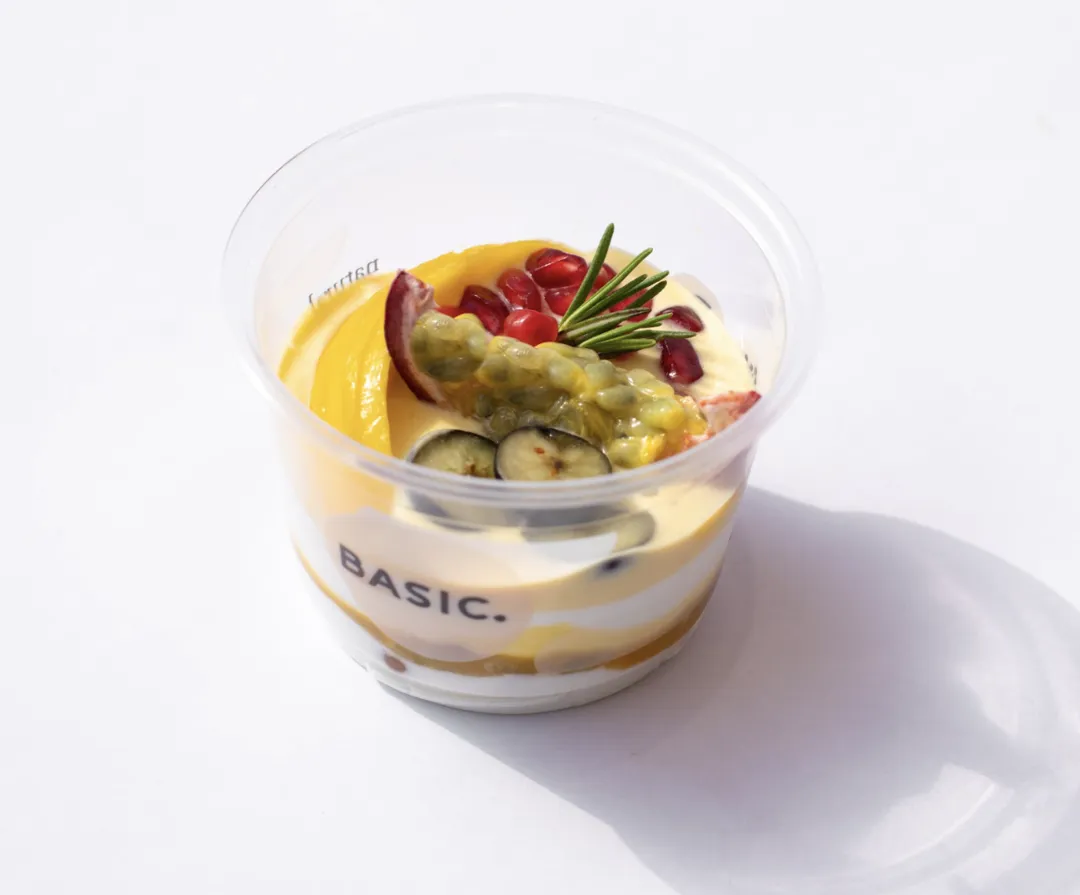 Passionfruit and mango cheesecake