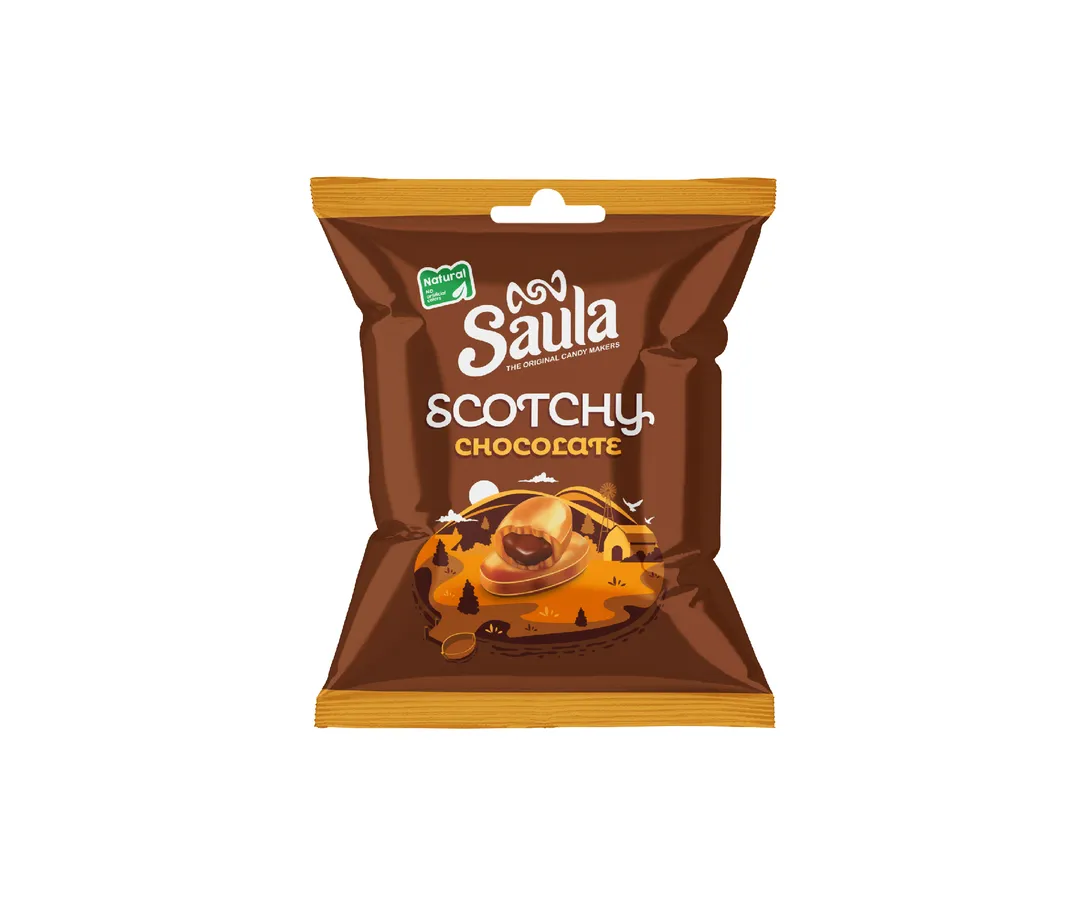 Saula ButterScotch Filled with Chocolate 120 PCS