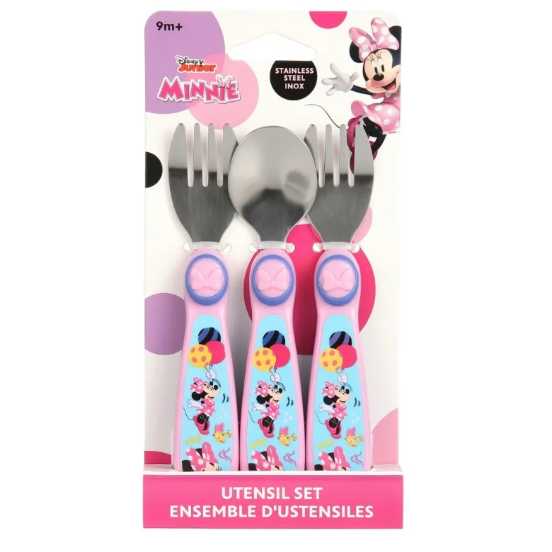 Minnie Mouse Toddler Utensil Set 3 PCS