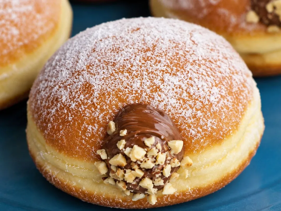 Nutella Stuffed Doughnuts
