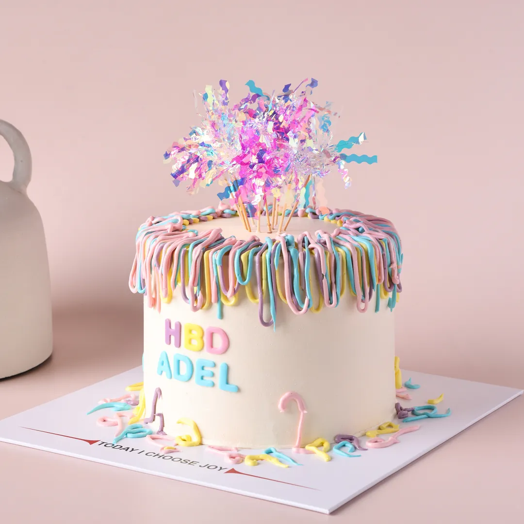 Rainbow Drip Cake
