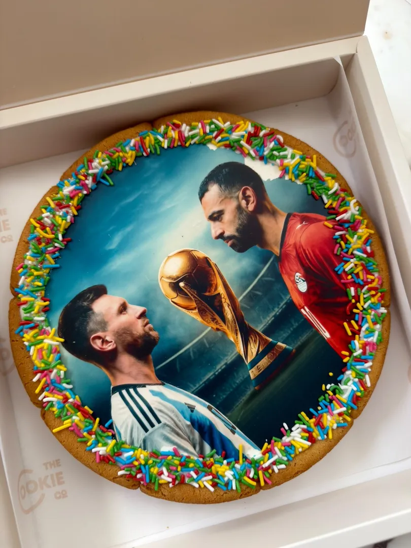 Egypt vs Argentina Cookie Cake