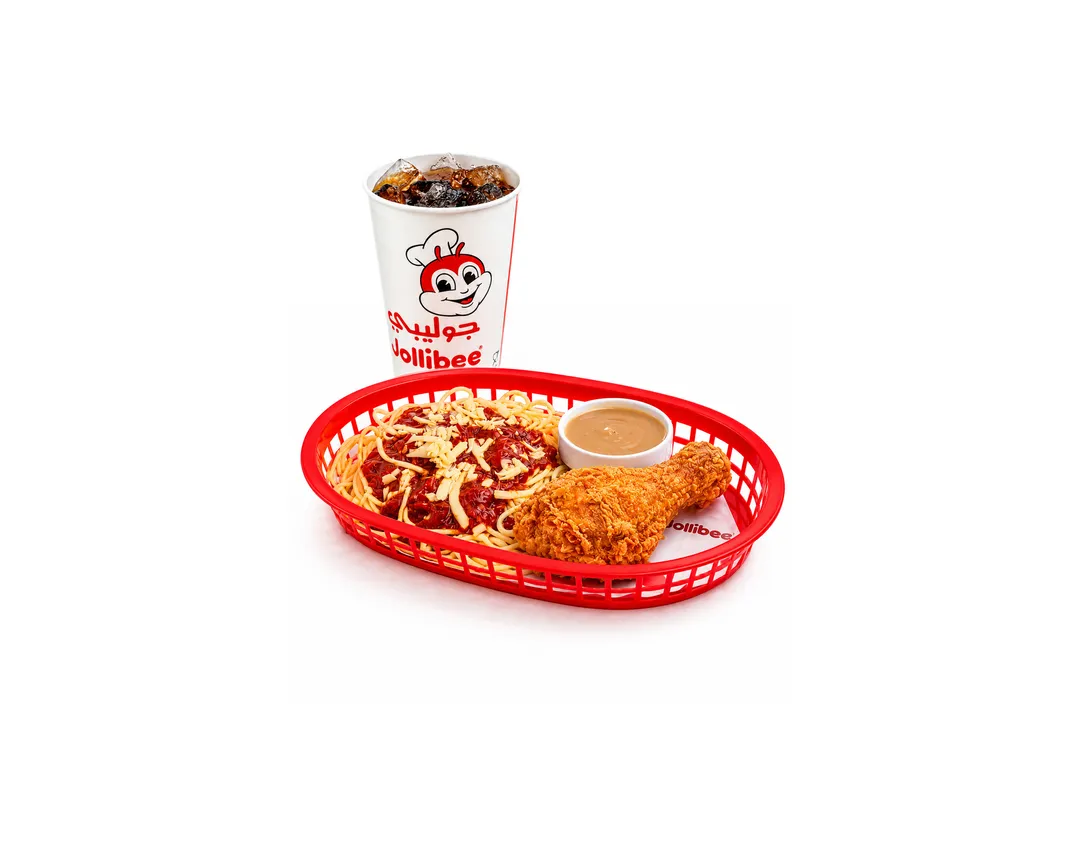1Pc Chickenjoy With Jolly Spaghetti Meal
