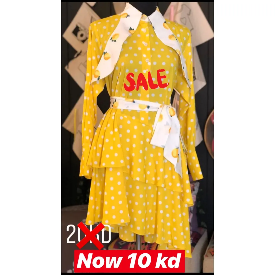 YELLOW POLKA DOT SHIRT