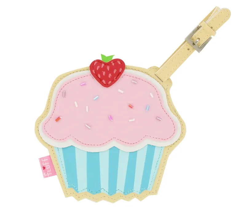 Cherry Cupcake Luggage Tag