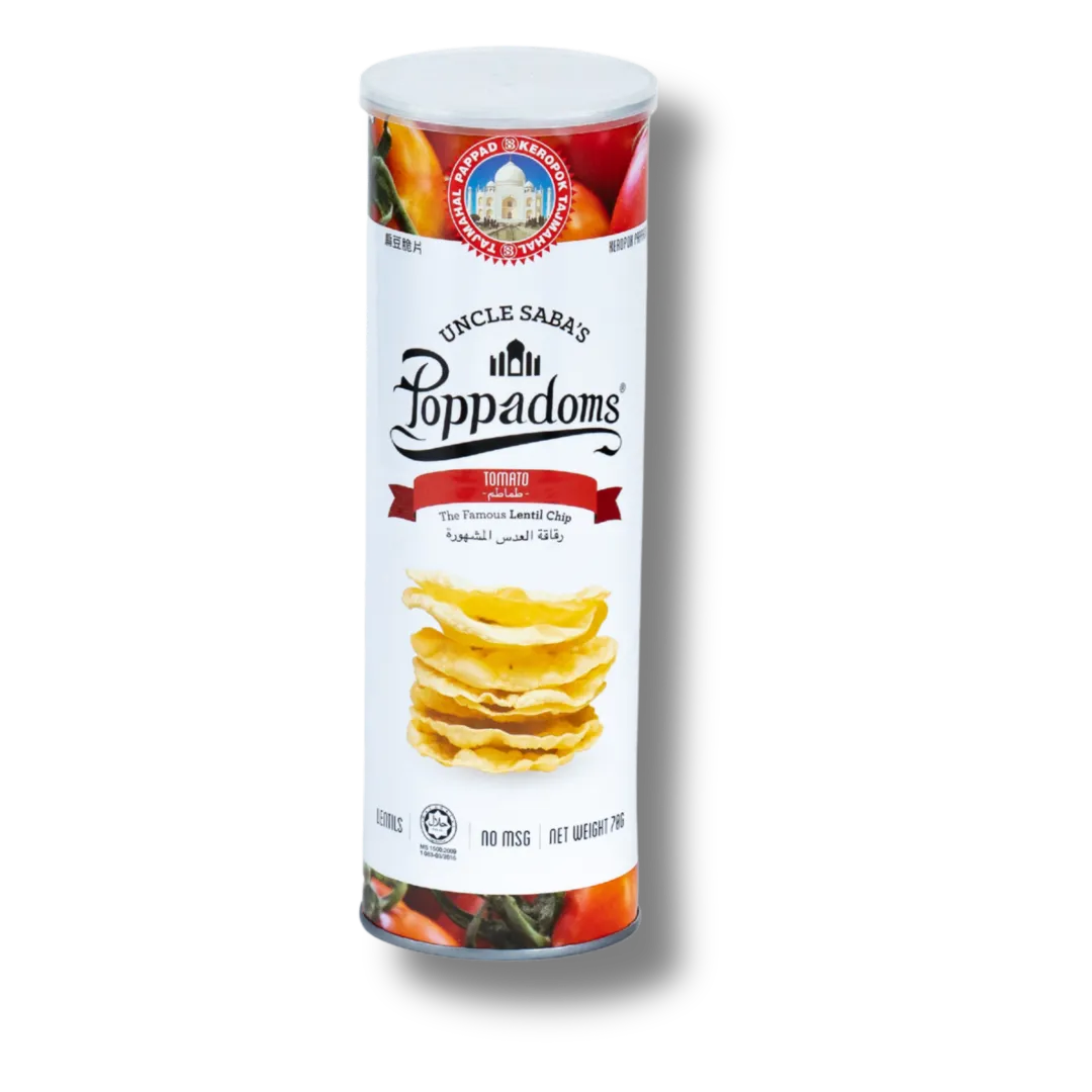Uncle Sabas Poppadoms Tomato70 gm