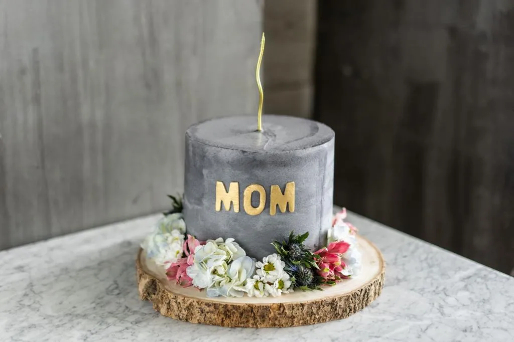 Concrete Garden Cake