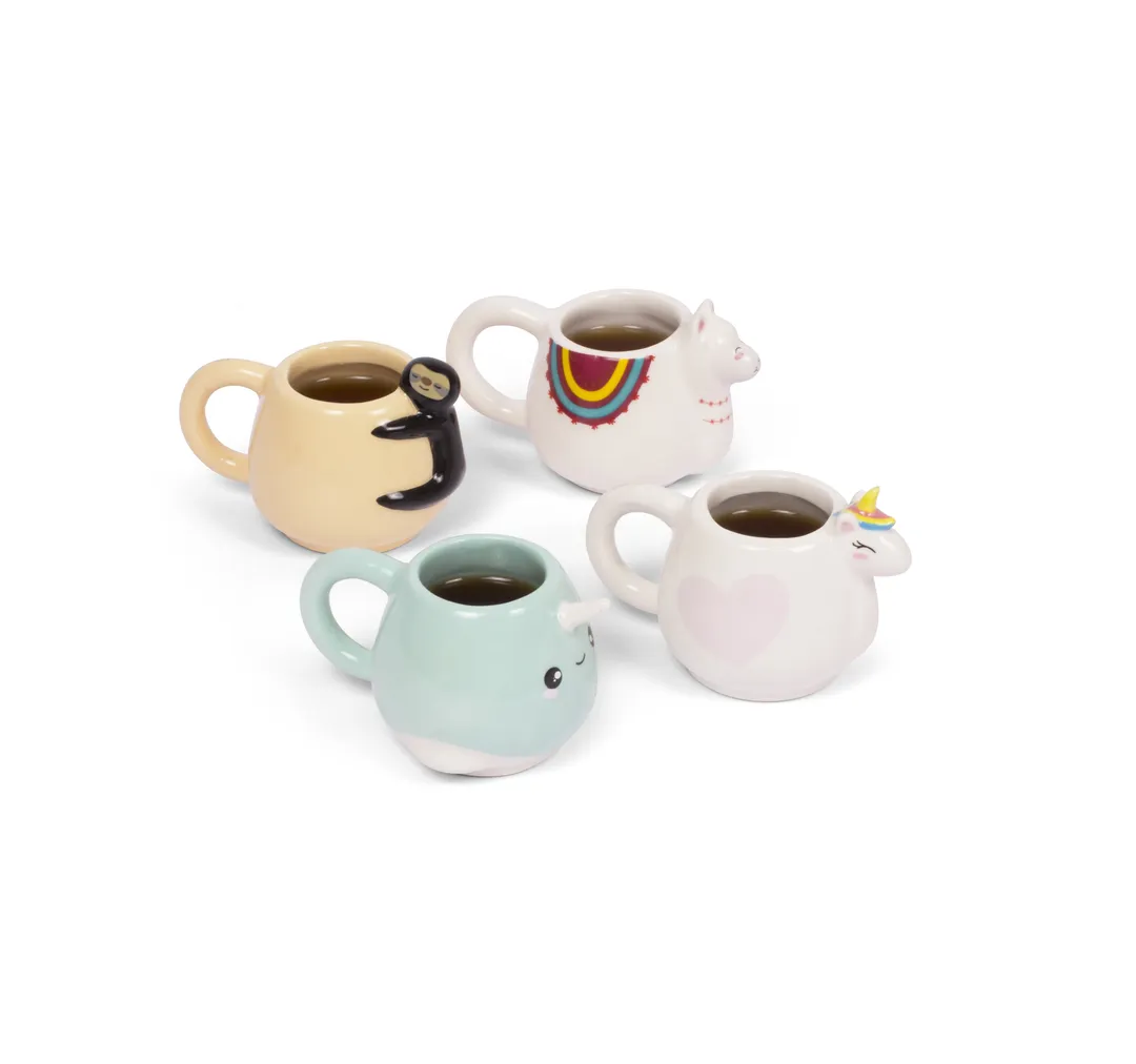 Set of 4 Animal Espresso Mug