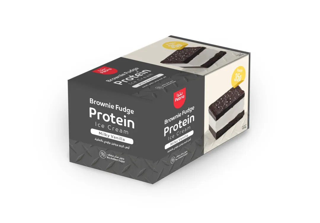 Brownie Fudge Protein Ice Cream Vanilla No Added Sugar 350 gm