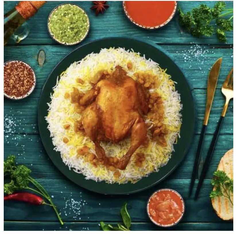 مجبوس دجاج كامل 500 جرام