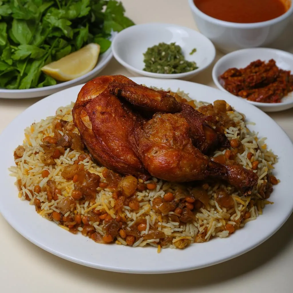 صينية عرض مجبوس دجاج وزن 800 جرام