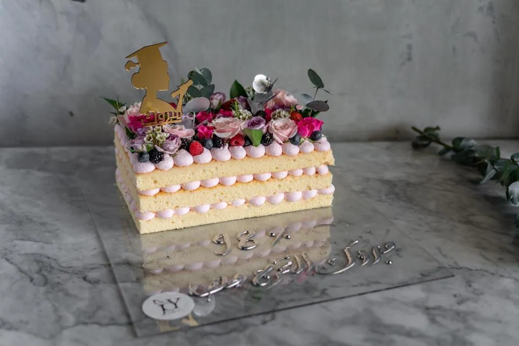 Graduation garden cake