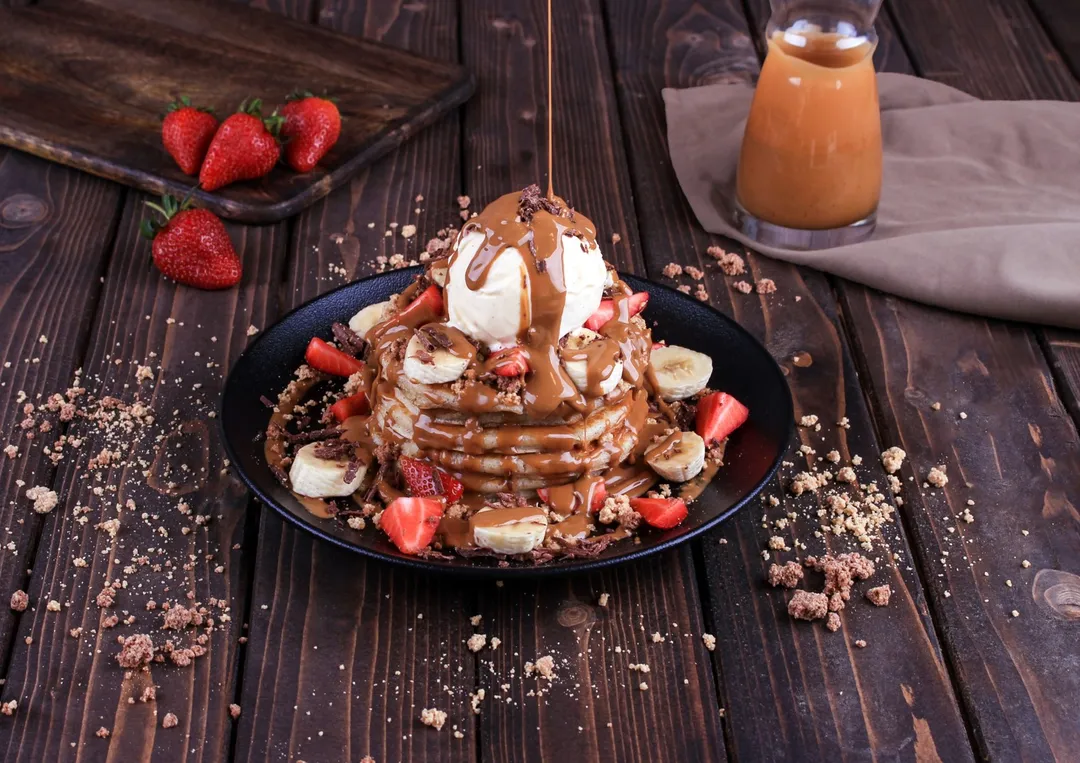 dipndip lotus pancakes