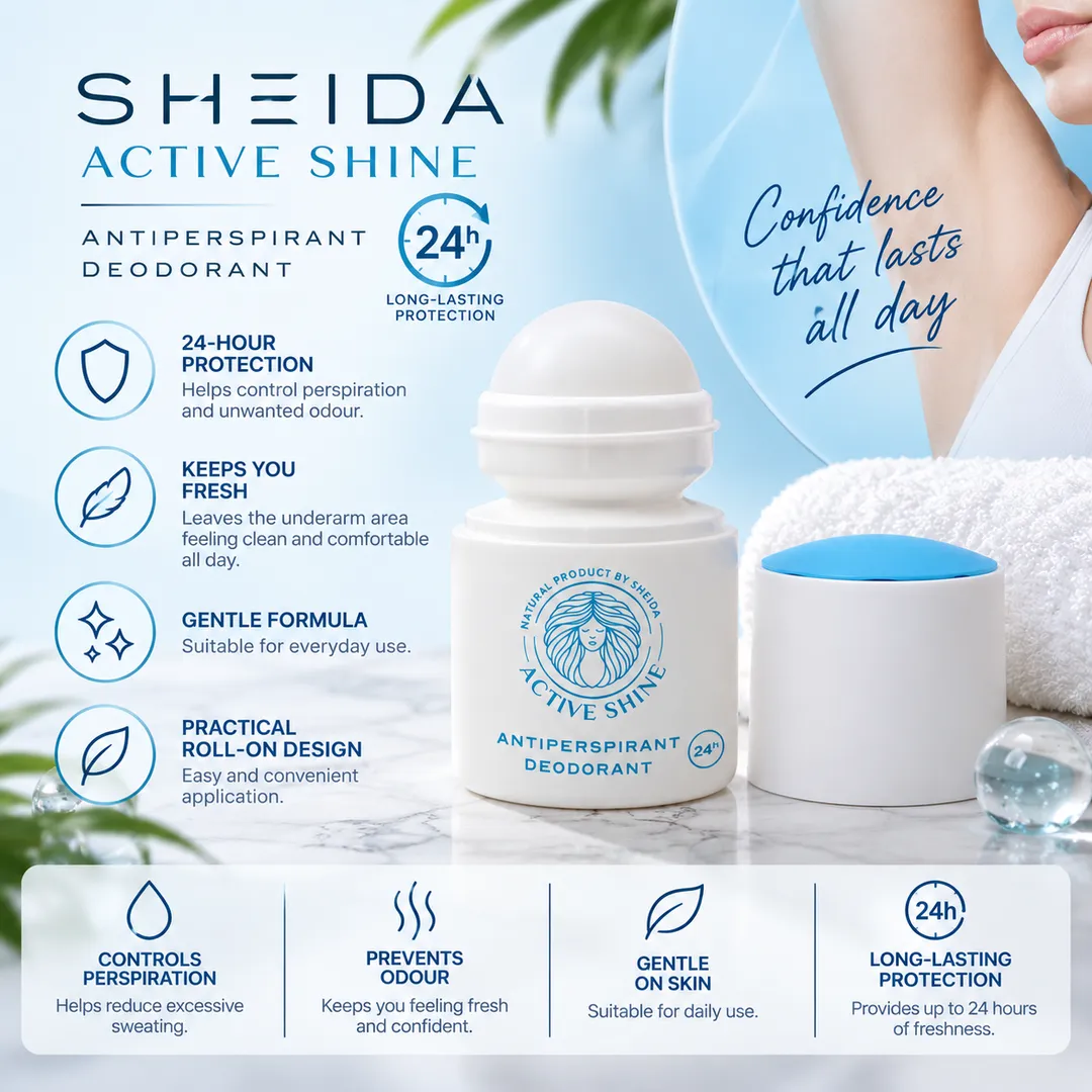 SHEIDA Active Shine Antiperspirant Deodorant