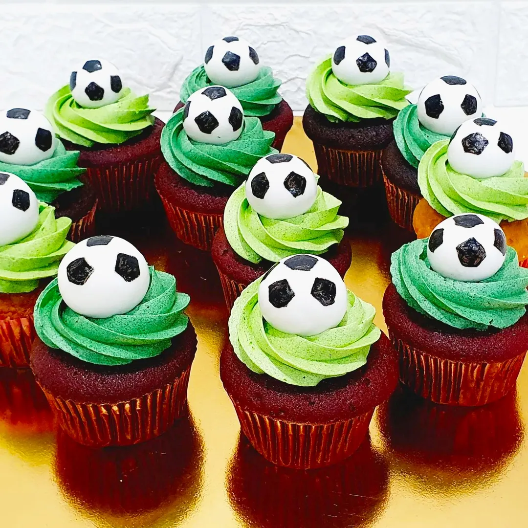 Soccer cupcake
