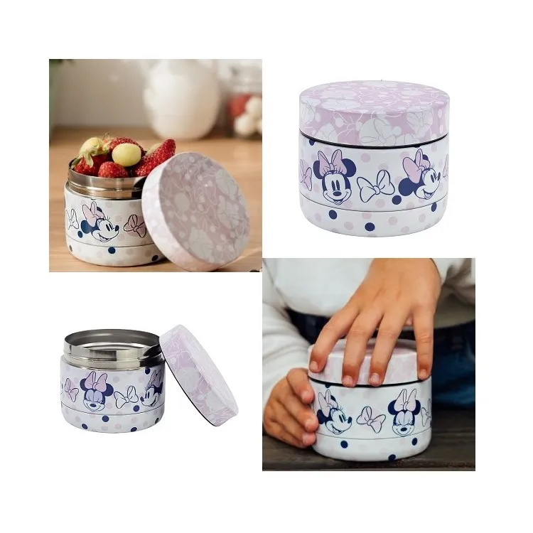 Minnie Mouse Stainless Steel Food Container - Faces