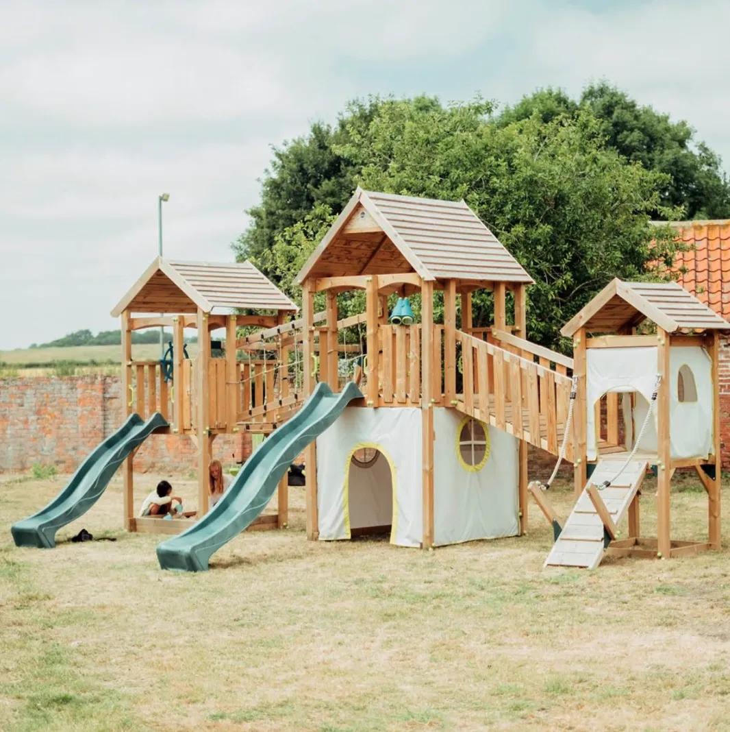 PLUM WILDEBEEST WOODEN CLIMBING FRAME