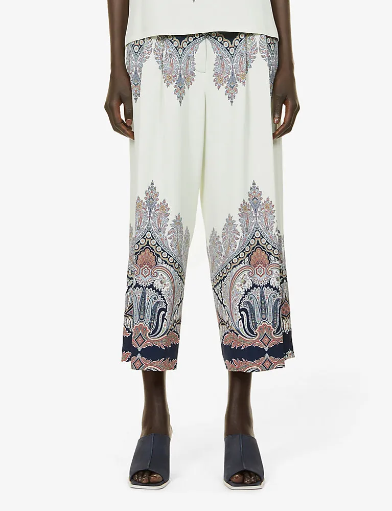 بنطلون خصر عالي مطاطي من ETRO Corsica