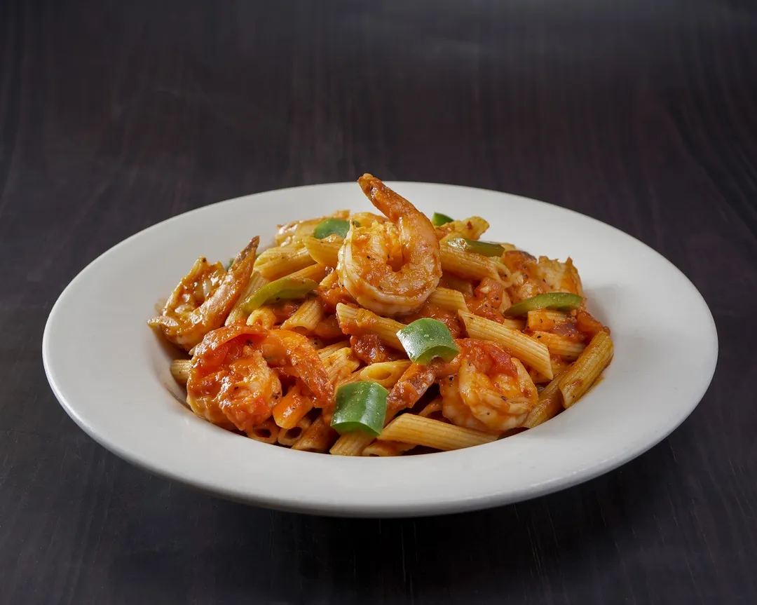 SHRIMP ARRABIATA.