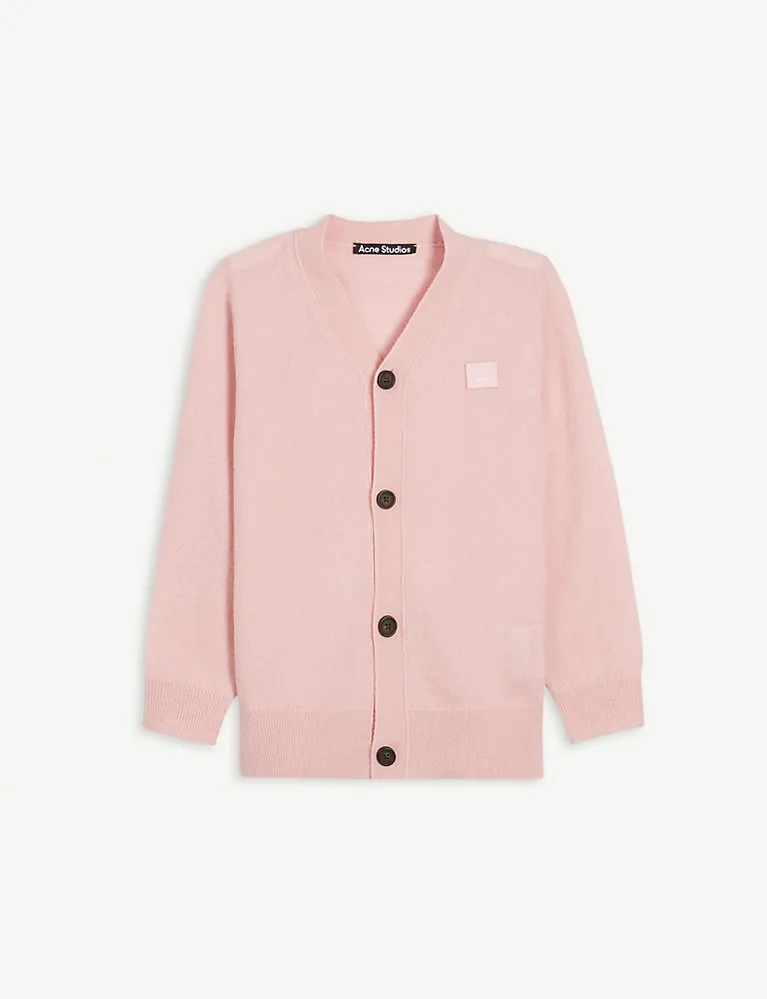 Acne Studioskeve V-Neck Wool Cardigan 3-10 Years