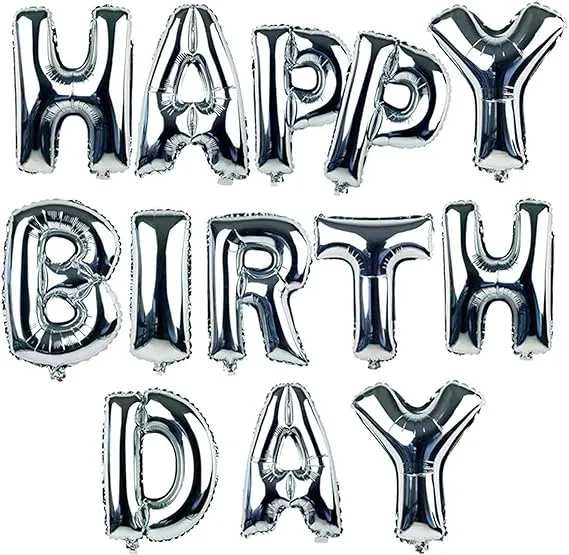 Letter helium balloon per letter